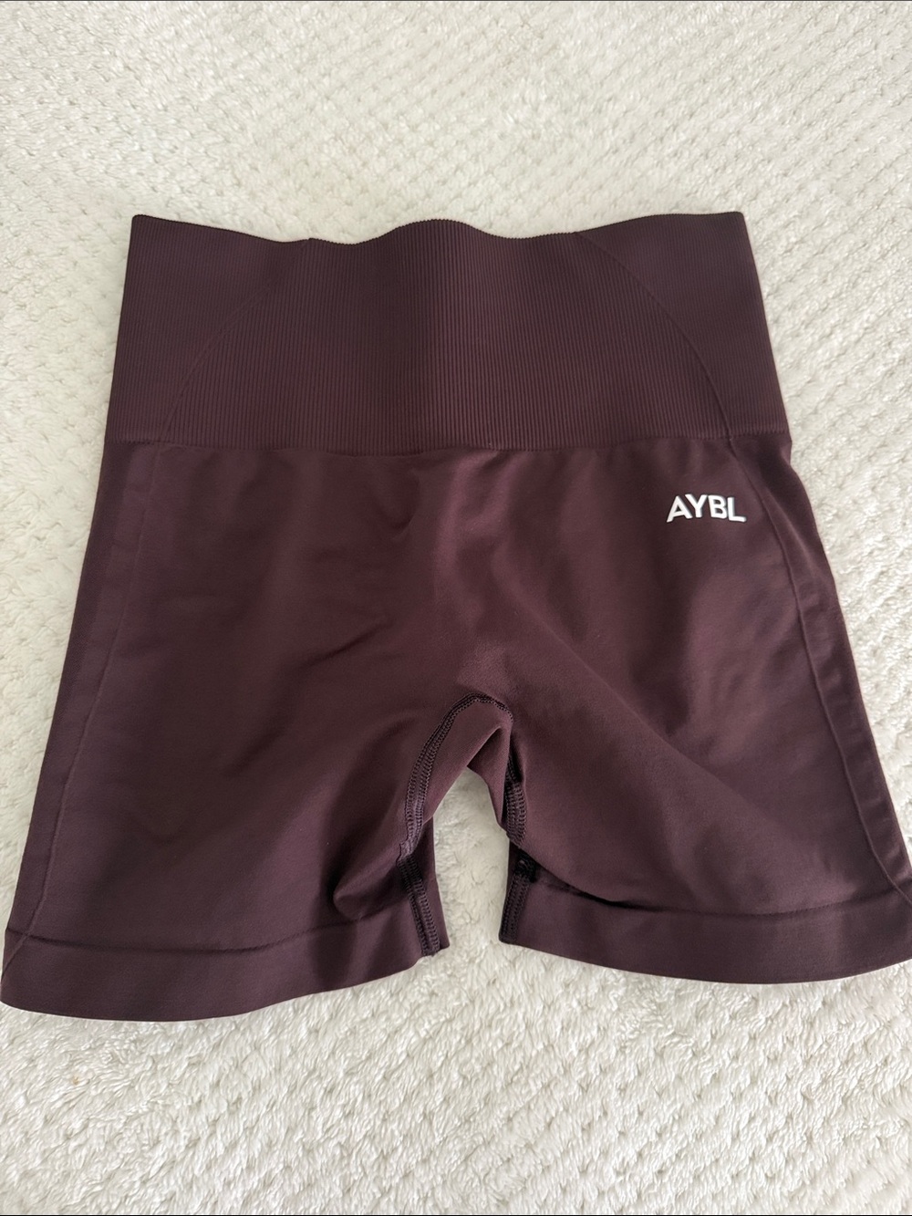 AYBL High-Waist Empower Shorts in brown